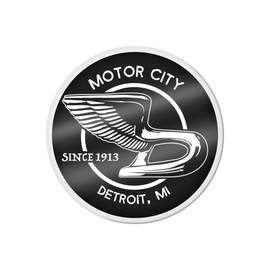 MI Culture Motor City Detroit Hood Ornament Acrylic Magnet