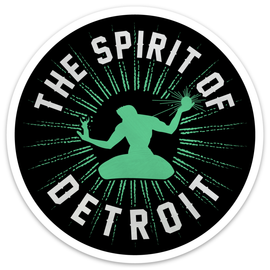 MI Culture Spirit of Detroit Vinyl Decal MI Culture Spirit of Detroit Vinyl Decal