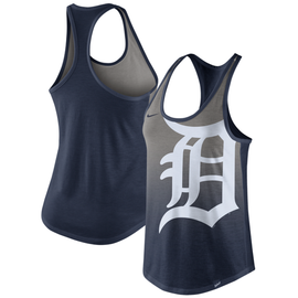 New Era Women's Detroit Tigers Navy Throwback Tank Top