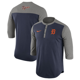 Nike Detroit Tigers White Dri-FIT Game 3/4 Sleeve Henley T-Shirt - Gameday  Detroit