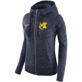 Nike Detroit Tigers Women's Navy Club Tri-Blend Pullover Hoodie