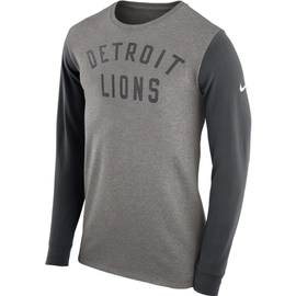 Nike Men's Detroit Lions Blitz Back Slogan Blue T-Shirt