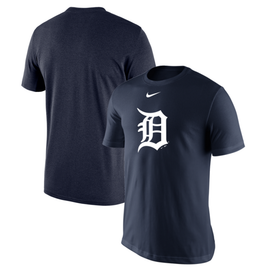 Nike Detroit Tigers Dark Gray Heather Dri-FIT Velocity Raglan 3/4 Sleeve  T-Shirt