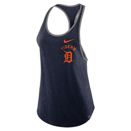 Nike Detroit Tigers Women's Navy Tri Fade Racerback Tank Top