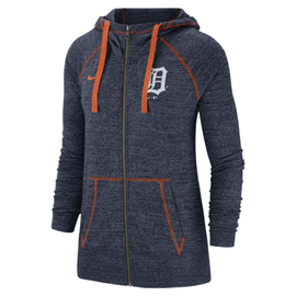 Women's Detroit Tigers Nike Navy Club Angle Performance Pullover