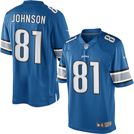 Nike Detroit Lions No81 Calvin Johnson Black Youth Stitched NFL Limited 2016 Salute to Service Jersey