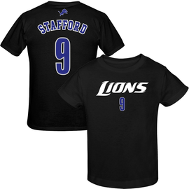 Nike Detroit Lions Blue Matthew Stafford Player Pride Name & Number T-Shirt