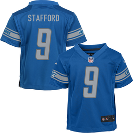 Girls Youth Nike Matthew Stafford Blue Detroit Lions Game Jersey