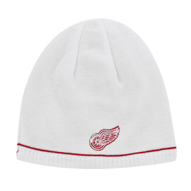 Reebok Detroit Red Wings White Reversible Knit Hat