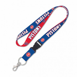 Detroit Pistons WinCraft Lanyard with Detachable Buckle - Royal/Red