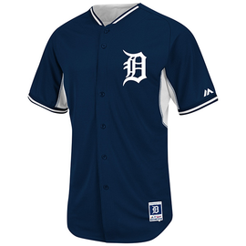 Majestic Detroit Tigers (Youth XL) Two Button MLB Officially Licensed Major  League Baseball Replica Jersey Navy
