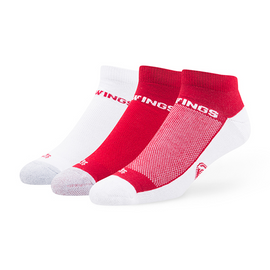 47 Brand Detroit Red Wings Team Color 3 Pack Rush Motion Socks