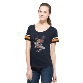 Women's Detroit Tigers Touch Gray Power Play V-Neck T-Shirt