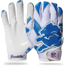 Detroit Lions Franklin Sports Youth Receiver Gloves Detroit Lions Franklin Sports Youth Receiver Gloves