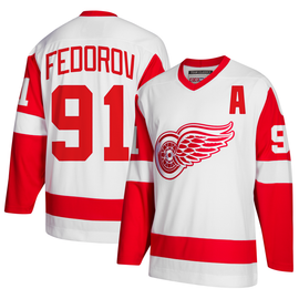 Reebok Detroit Red Wings Men's Customized Authentic White Away Jersey
