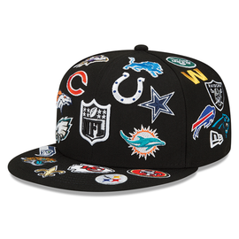 NBA New Era All Over 59Fifty Fitted Hat - Black