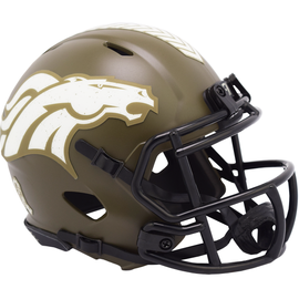 Denver Broncos 2022 Salute To Service Riddell Mini Speed Helmet Denver Broncos 2022 Salute To Service Riddell Mini Speed Helmet