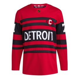 Detroit Red Wings Men's Adidas Red Home Custom Jersey - Detroit City Sports