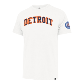 47 Detroit Tigers Grey Neps Henley Long Sleeve Fashion T Shirt