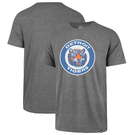 (0090) Detroit Tiger T-Shirt. Tigers Sketch Detroit T-Shirt, Detroit T-shirts LLC Heather Gray / Medium