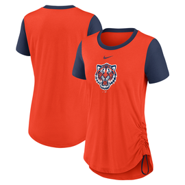 NEW Women's NIKE Detroit Tigers V Neck The Nike Tee T Shirt Sz X-Small  Dri-Fit