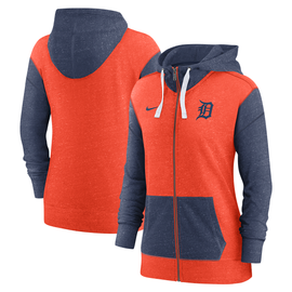 Women's Cutter & Buck White Detroit Tigers Daybreak Eco Recycled Half-Zip Hoodie Size: Extra Large
