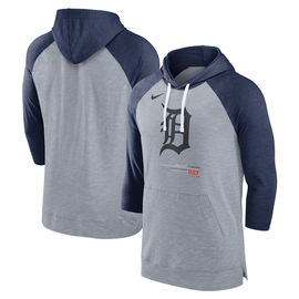 Nike Detroit Tigers Baseball Pullover Hoodie•Size Mens Medium•Blue/Orange• MLB