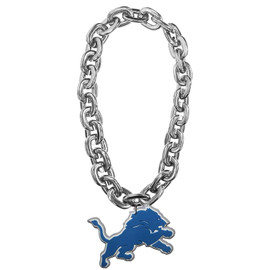 Detroit Lions Team Logo Fan Chain - Silver Detroit Lions Team Logo Fan Chain - Silver