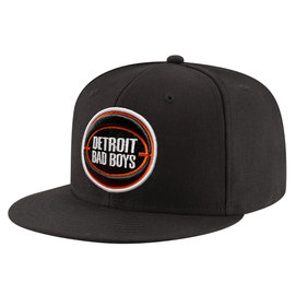 Detroit Bad Boys Basketball MI Culture Snapback Hat - Black