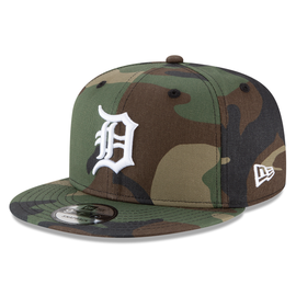 Detroit Tigers New Era Vintage Pinstripe 9Fifty Snapback Hat - Navy