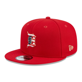 Detroit Tigers 59FIFTY Red on Black Fitted Cap by Vintage Detroit Collection