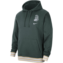 men's nike white michigan state spartans local performance pullover hoodie
