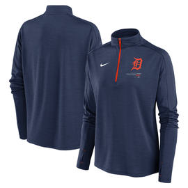 Detroit Tigers Nike Women's Pacer 1/4 Zip Jacket - Navy Detroit Tigers Nike Women's Pacer 1/4 Zip Jacket - Navy