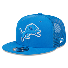 Detroit Lions New Era Evergreen Classic Trucker 9FIFTY Snapback Hat - Blue Detroit Lions New Era Evergreen Classic Trucker 9FIFTY Snapback Hat - Blue
