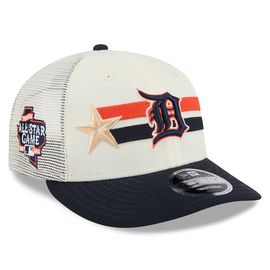 Detroit Tigers New Era 2024 MLB All-Star Game Workout Trucker Low Profile 9FIFTY Snapback Hat - Cream/Navy Detroit Tigers New Era 2024 MLB All-Star Game Workout Trucker Low Profile 9FIFTY Snapback Hat - Cream/Navy