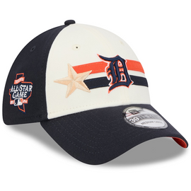 Detroit Tigers New Era 2024 MLB All-Star Game Workout 39THIRTY Flex Hat - Cream/Navy