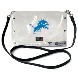 Detroit Lions Little Earth Clear Envelope Purse Detroit Lions Little Earth Clear Envelope Purse