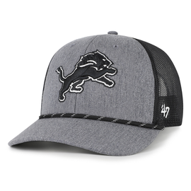 Detroit Lions ’47 Carbon Strap Trucker Adjustable Hat - Charcoal Detroit Lions ’47 Carbon Strap Trucker Adjustable Hat - Charcoal