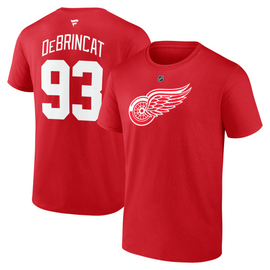 Alex DeBrincat Detroit Red Wings Fanatics Authentic Stack Name & Number T-Shirt - Red