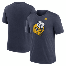 Michigan Wolverines Nike Legacy Vault Logo Tri-blend T-Shirt - Navy Michigan Wolverines Nike Legacy Vault Logo Tri-blend T-Shirt - Navy