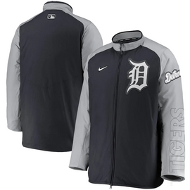 Nike Detroit Tigers Pitch Blue Home Authentic Collection Dugout Full Zip Jacket