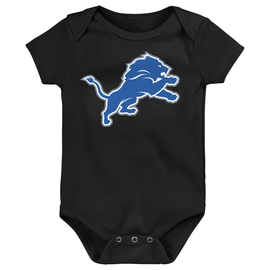 Detroit Lions Outerstuff Newborn & Infant Team Logo Bodysuit - Black