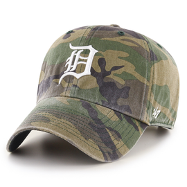 Detroit Tigers ’47 Home Clean Up Adjustable Hat - Camo