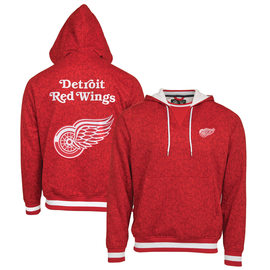 Detroit Red Wings FE Apparel Crew Neck Pullover Hoodie - Red Detroit Red Wings FE Apparel Crew Neck Pullover Hoodie - Red