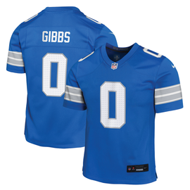 Jahmyr Gibbs Detroit Lions Nike Youth 2025 Game Jersey - Blue Jahmyr Gibbs Detroit Lions Nike Youth 2025 Game Jersey - Blue