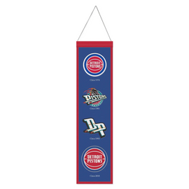 Detroit Pistons WinCraft 8" x 32" Evolution Banner