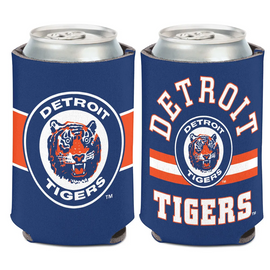 Detroit Tigers WinCraft Cooperstown Collection Striped Double-Sided Can Cooler
