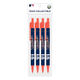 Detroit Tigers MOJO 4-Pack Cool Color Pens Detroit Tigers MOJO 4-Pack Cool Color Pens