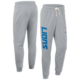 Detroit Lions Nike 2025 Sideline Ground Game Performance Taper Pants - Gray