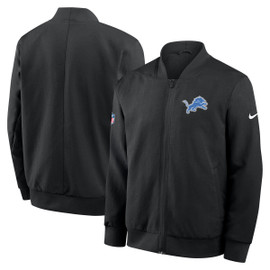 Detroit Lions Nike 2024 NFL Sideline Bomber Jacket - Black